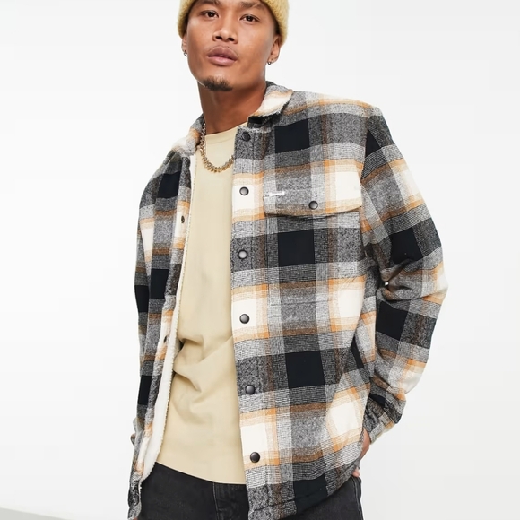 Timberland Insulated Buffalo shirt jacket in beige - Picture 10 of 15
